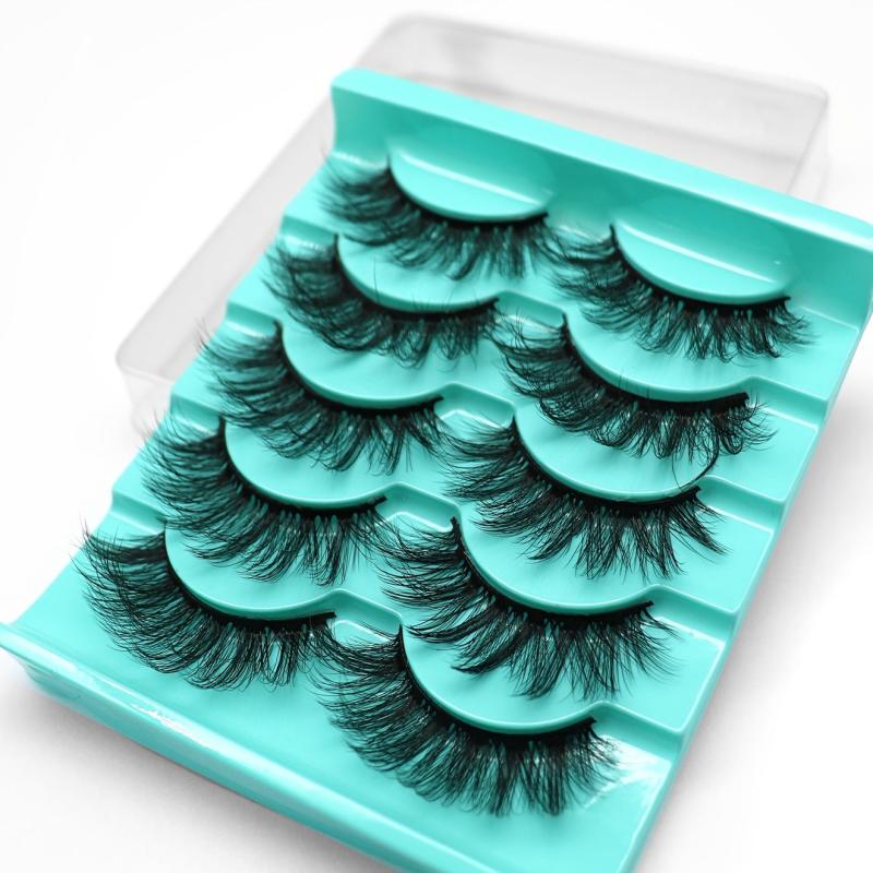 5 Pairs Thick Curling 17mm False Eyelashes
