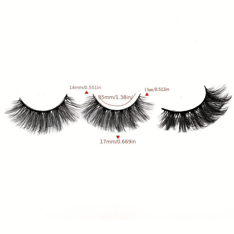 5 Pairs Thick Curling 17mm False Eyelashes