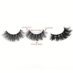 5 Pairs Thick Curling 17mm False Eyelashes