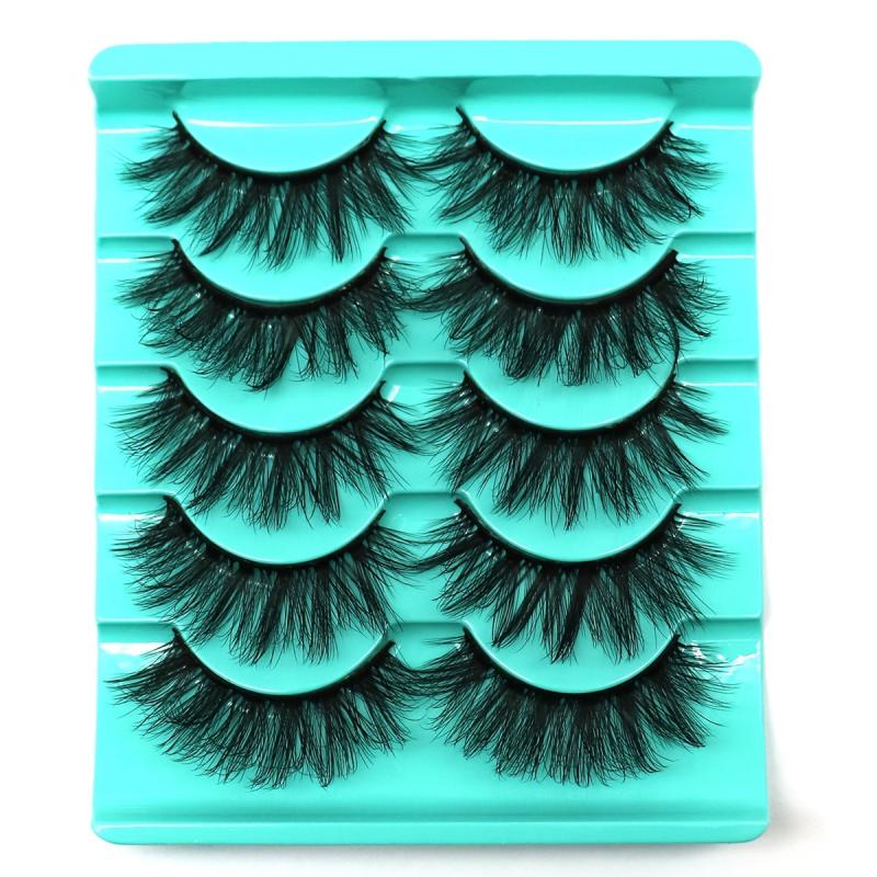 5 Pairs Thick Curling 17mm False Eyelashes