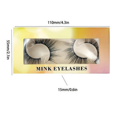 2 Pairs False Eyelashes 6D Natural Curling Thick And Slender