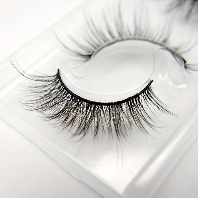 2 Pairs False Eyelashes 6D Natural Curling Thick And Slender