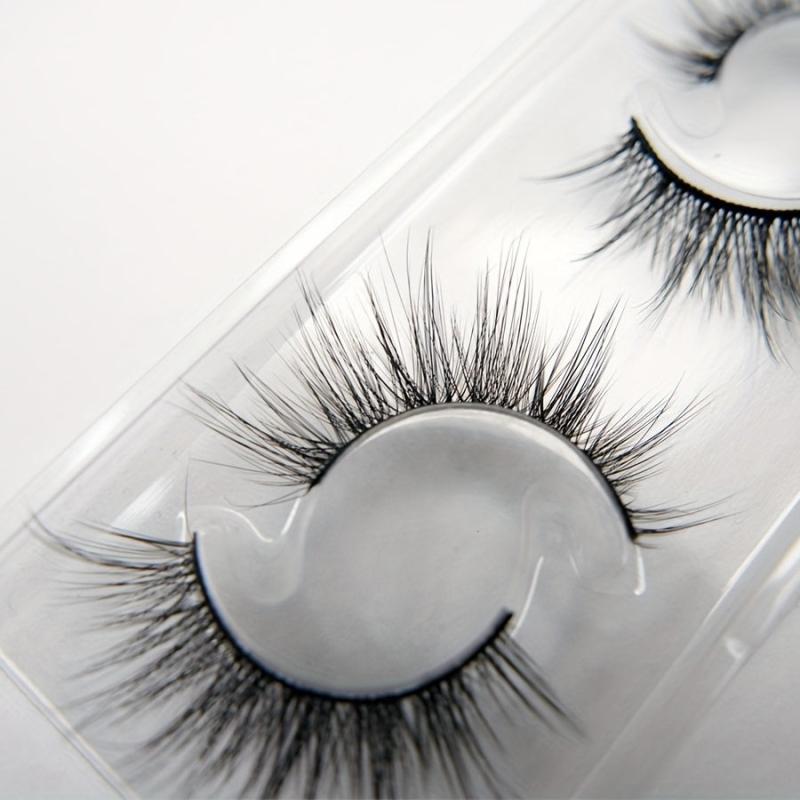 2 Pairs False Eyelashes 6D Natural Curling Thick And Slender