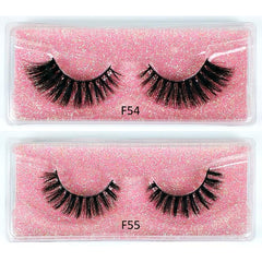 Natural Fluffy 3D Mink Lashes Soft and Thick False Eyelashes for Women