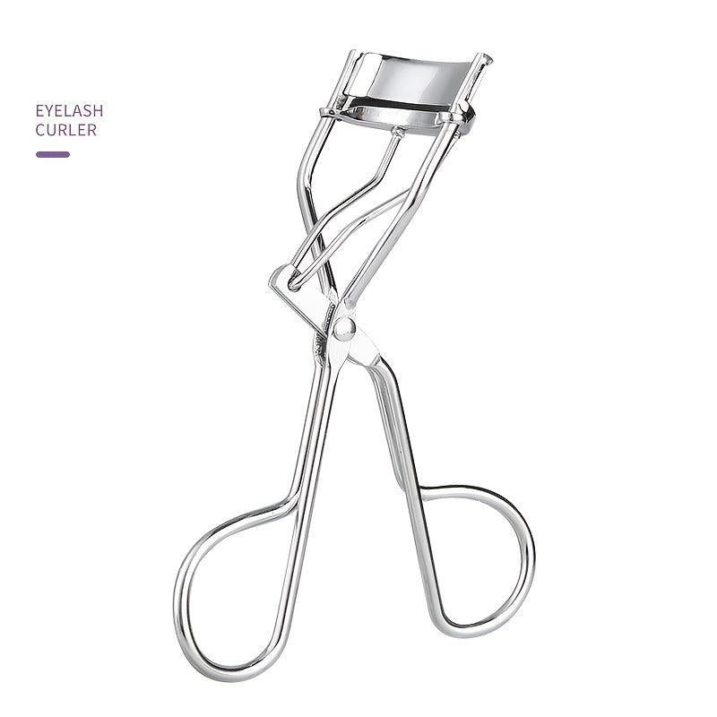 Eyelash Curler Stainless Steel One Time Shaping Purple Silver