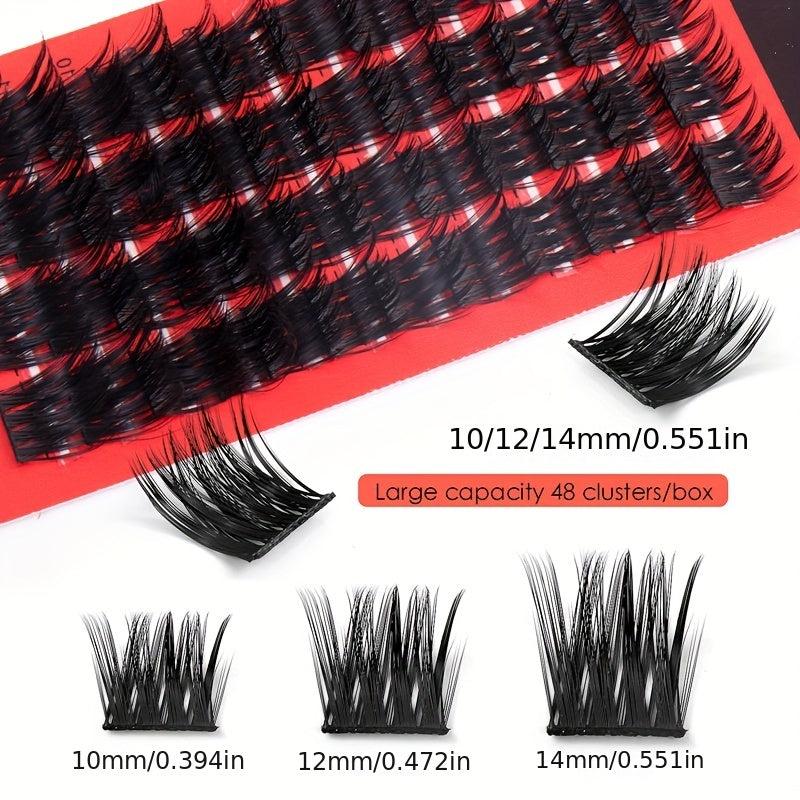 DIY Cluster Lashes Segmented Thick Lashes DM008