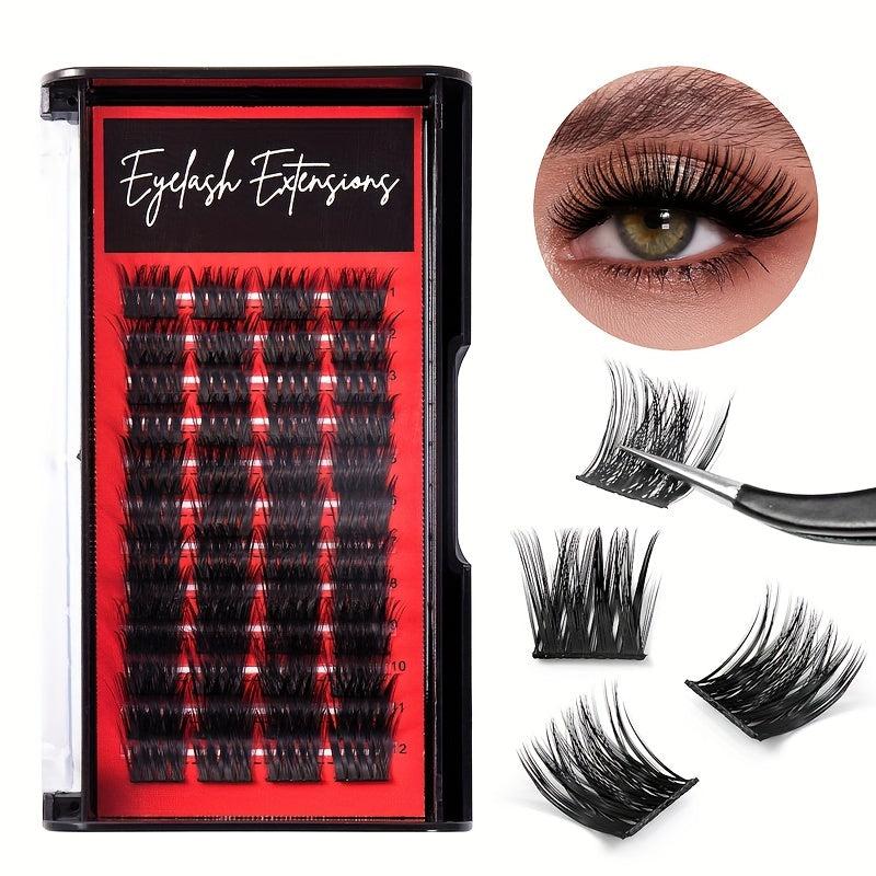 DIY Cluster Lashes Segmented Thick Lashes DM008