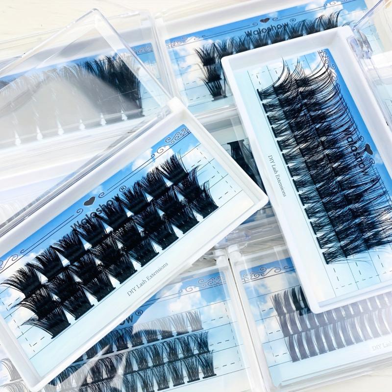 DIY D Curling Volume Individual Lashes 100 Wispy Clust