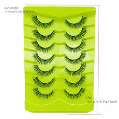 7 Pairs 8D Wispy Mink Lashes for Long Voluminous Look