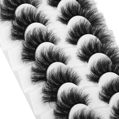 7 Pairs Faux Mink Lashes Volume Dramatic Cat Eye Wispy Pack