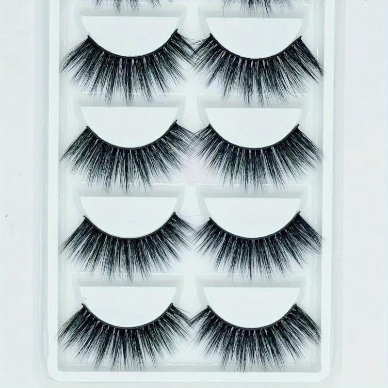 Natural Thick Curling False Eyelashes Multilayers Thick Lashes