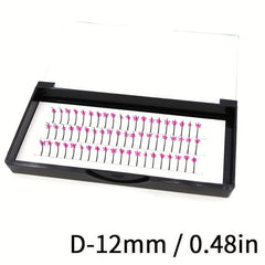 UV Fluorescent Pink Sequin False Eyelashes Masquerade Party Makeup