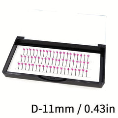 UV Fluorescent Pink Sequin False Eyelashes Masquerade Party Makeup