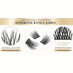 DIY Eyelash Extensions C D Curl Volume Lash Clusters