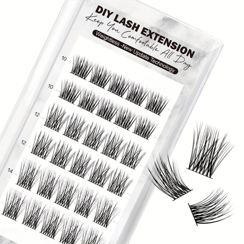 DIY Eyelash Extensions C D Curl Volume Lash Clusters