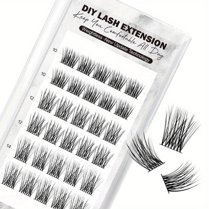 DIY Eyelash Extensions C D Curl Volume Lash Clusters