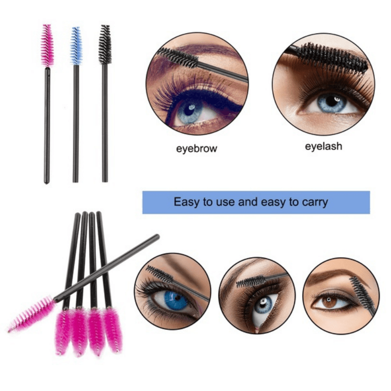 50 pcs Mini Mascara Wands for Eyelash Extensions