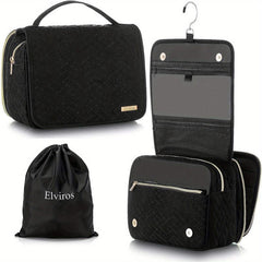 Elviros Hanging Toiletry Bag for Men Medium Travel Organizer Water Resistant