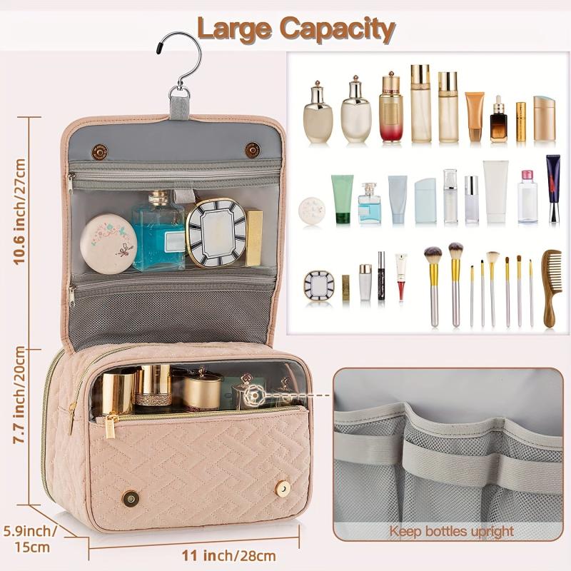 Elviros Hanging Toiletry Bag for Men Medium Travel Organizer Water Resistant