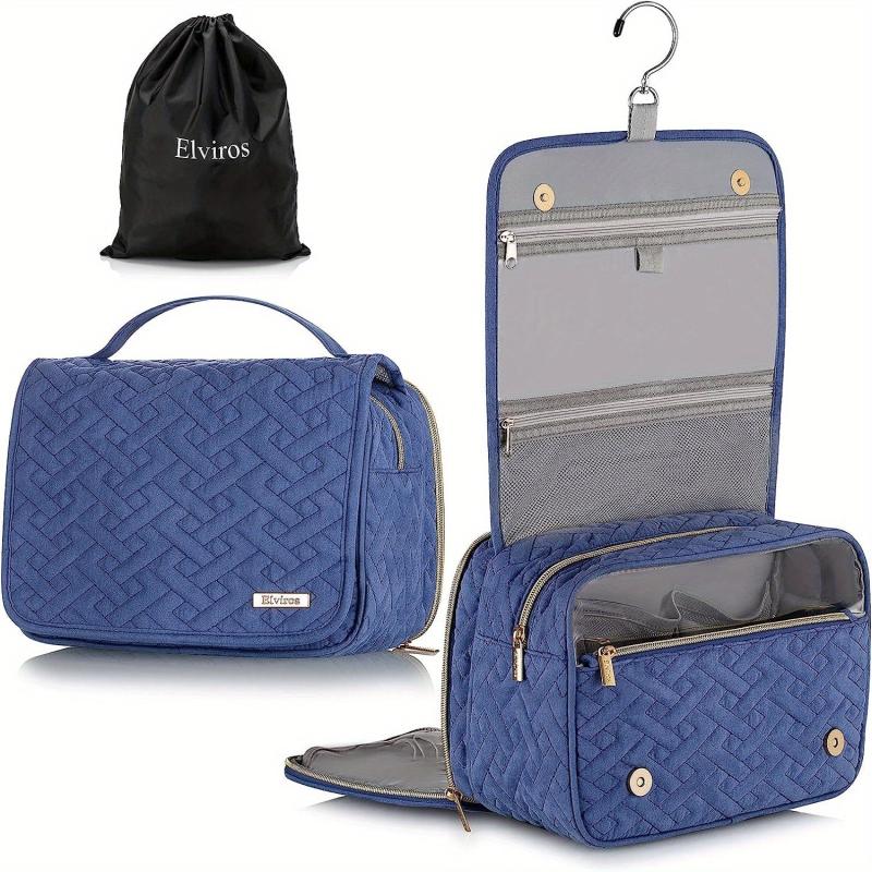 Elviros Hanging Toiletry Bag for Men Medium Travel Organizer Water Resistant