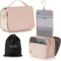 Elviros Hanging Toiletry Bag for Men Medium Travel Organizer Water Resistant