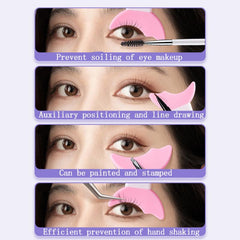 Eyelash Tool with Eyeliner Guide, Mascara Shield, Crescent Plate