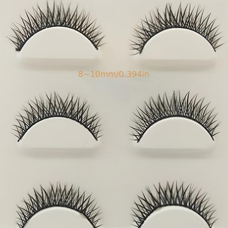 3 Pairs False Eyelashes End Lengthening Slender Thick Simulated False Eyelashes
