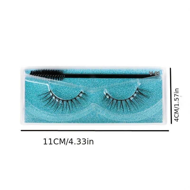 Natural Fluffy Cat Eye Lashes 6 Styles Thick Wispy 3D Faux Mink