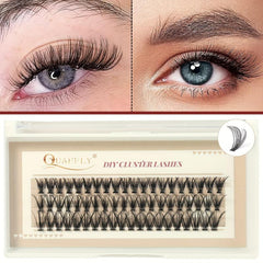 60pcs Eyelash Extensions DIY D Curling Long Individual Eyelash Mix Faux Mink