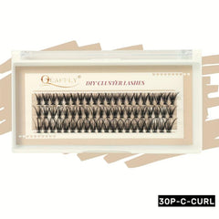60pcs Eyelash Extensions DIY D Curling Long Individual Eyelash Mix Faux Mink