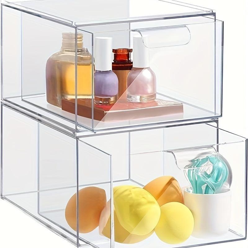 Acrylic Makeup Organizer Clear Storage Bins Vanity Cosmetics Storage