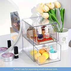 Acrylic Makeup Organizer Clear Storage Bins Vanity Cosmetics Storage