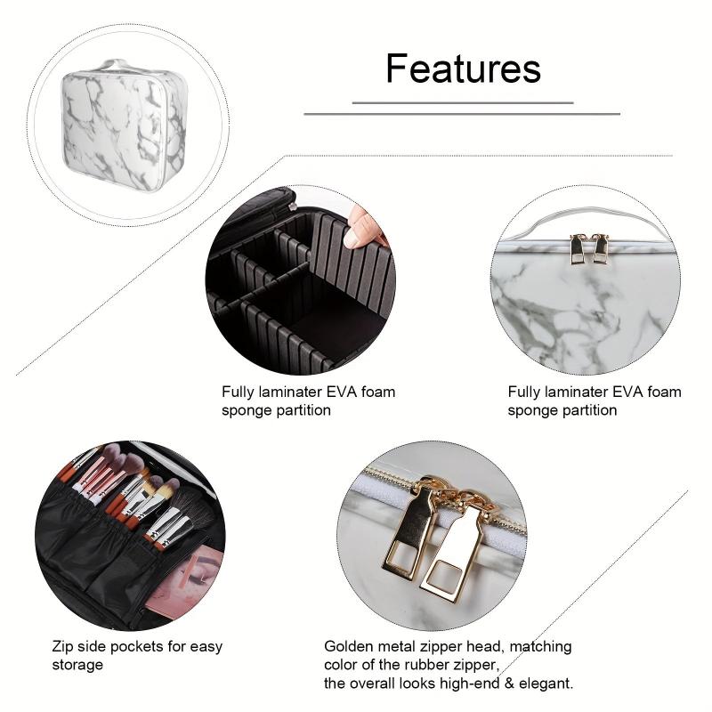 Travel Makeup Train Case Organizer Portable Artist Storage Bag