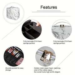Travel Makeup Train Case Organizer Portable Artist Storage Bag