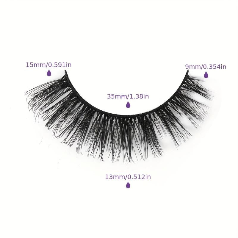 7 Pairs Thick Curling Fox Eye False Eyelashes