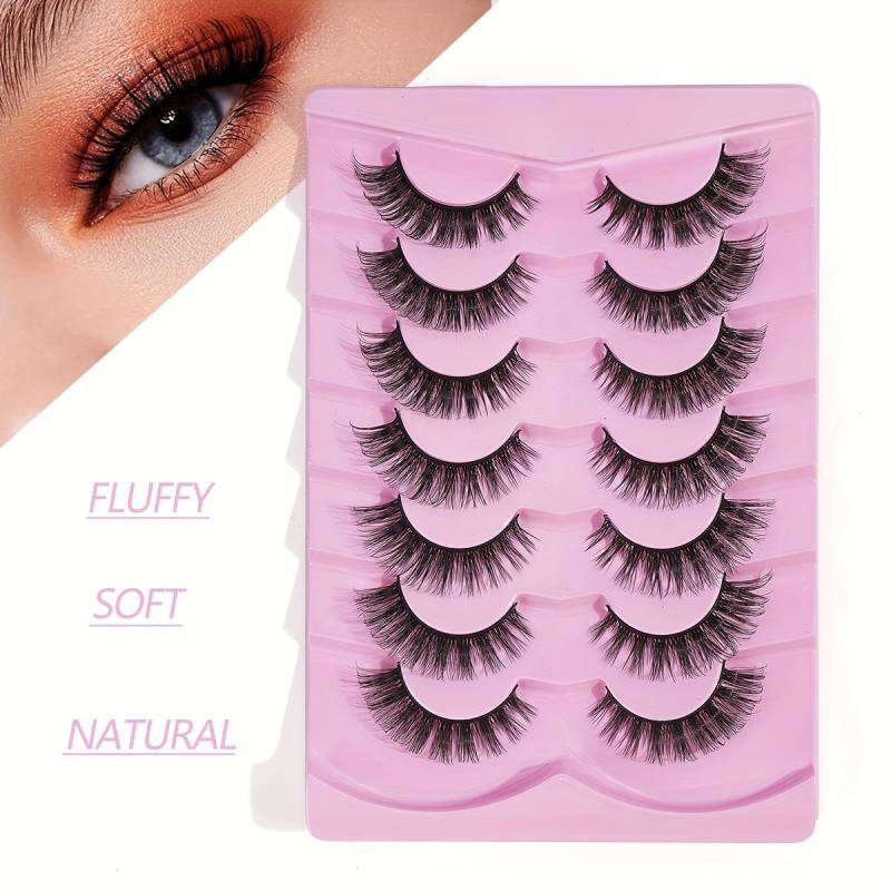 7 Pairs Thick Curling Fox Eye False Eyelashes