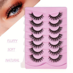 7 Pairs Thick Curling Fox Eye False Eyelashes