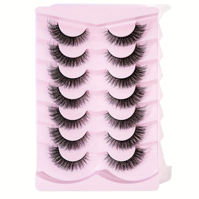 7 Pairs Thick Curling Fox Eye False Eyelashes