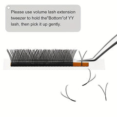 12 Rows Cluster Lashes YY Shape C D Curling Individual Eyelashes