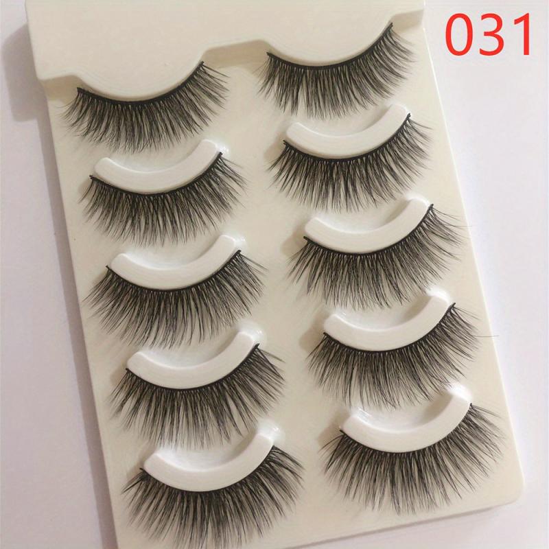 3D Mink Lashes Natural Look Fluffy Cat Eye Wispy False Eyelashes Extension