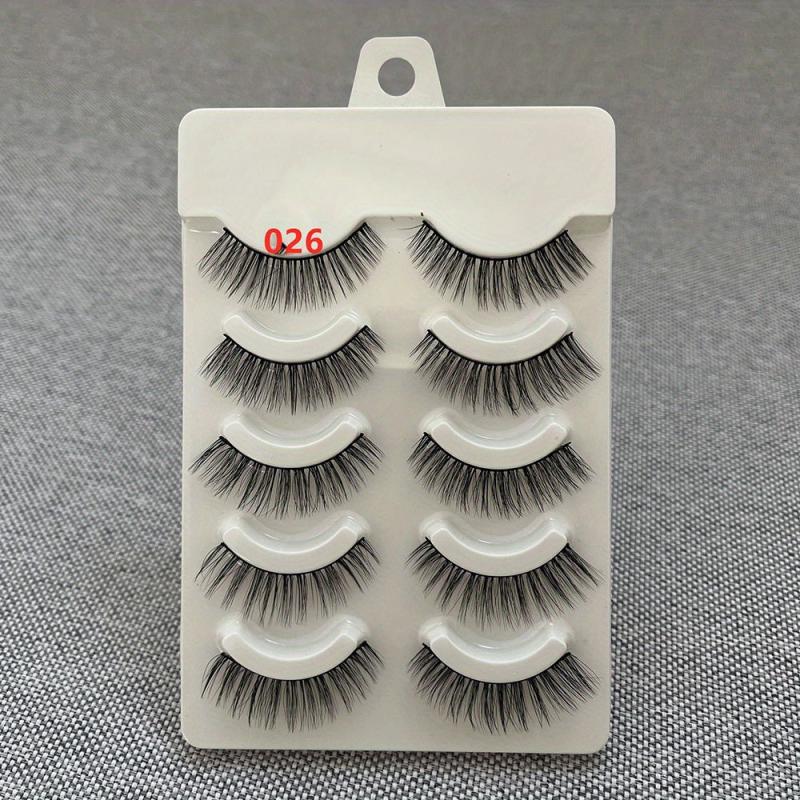 3D Mink Lashes Natural Look Fluffy Cat Eye Wispy False Eyelashes Extension