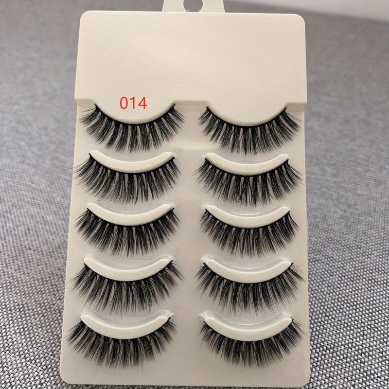 3D Mink Lashes Natural Look Fluffy Cat Eye Wispy False Eyelashes Extension