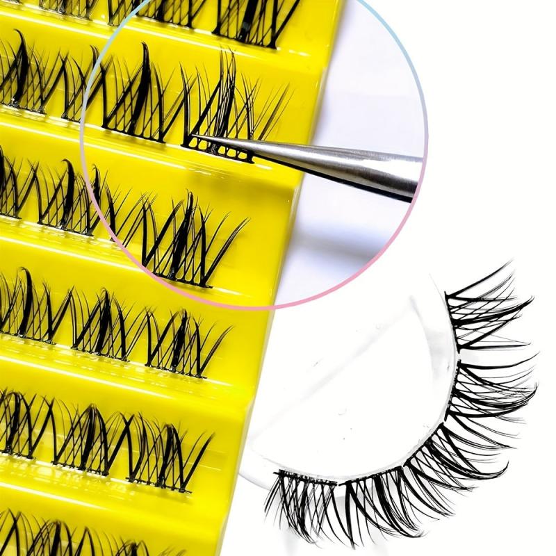 100PCS DIY Cluster Lashes Natural Individual Eyelash Extension