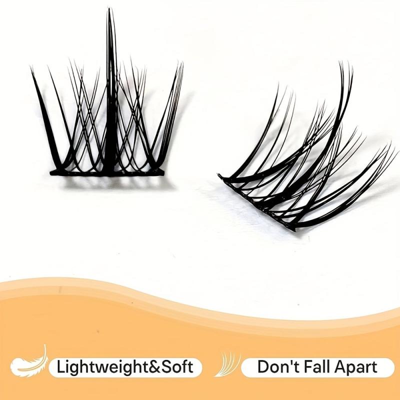 100PCS DIY Cluster Lashes Natural Individual Eyelash Extension