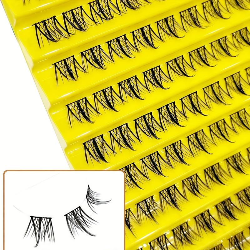 100PCS DIY Cluster Lashes Natural Individual Eyelash Extension