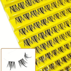 100PCS DIY Cluster Lashes Natural Individual Eyelash Extension