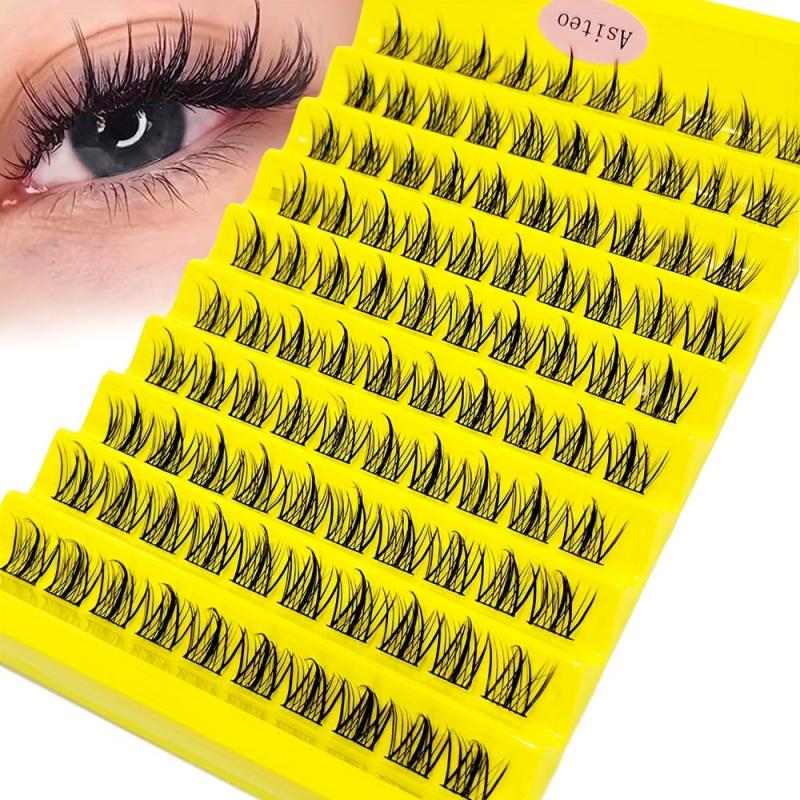 100PCS DIY Cluster Lashes Natural Individual Eyelash Extension