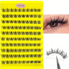100PCS DIY Cluster Lashes Natural Individual Eyelash Extension