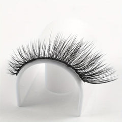 7 Pairs False Eyelashes Lengthening Natural Slender Cross Fluffy Reusable