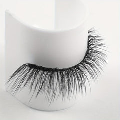 7 Pairs False Eyelashes Lengthening Natural Slender Cross Fluffy Reusable